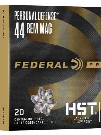FEDERAL 44 REM MAG "TBD"GR HST JHP PERSONAL DEFENSE 20 RD/BX 10 BX/CS