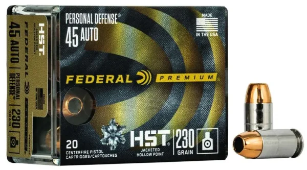 FEDERAL 45 AUTO 230GR HST 20 RD/BX 10 BX/CS
