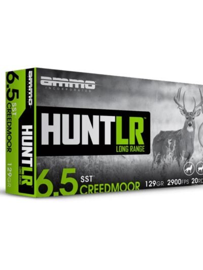 Ammo Inc. Hunt LR Rifle Ammunition 6.5 Creedmoor 129 gr PT 2900 fps 20/ct