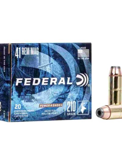 Federal Power-Shok Handgun Ammunition .41 Mag 210 gr JHP 1230 fps 20/box