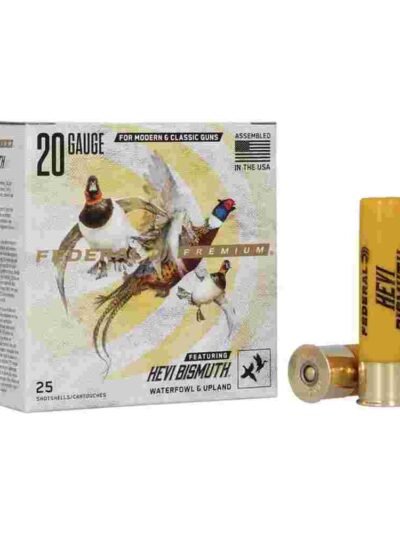 Federal Hevi-Bismuth Shotshells 20ga 3" 1-1/8oz 1350 fps #5 25/ct
