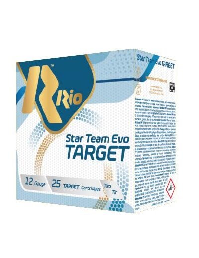 Rio Star Team Target 32 Low Recoil Shotshells 12ga 2-3/4" 1-1/8oz 1150 fps #8 25/ct