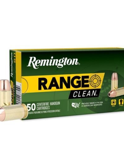 Remington Range Clean Handgun Ammunition .45 Auto 230gr FNEB 835 fps 50/ct