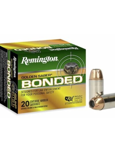 Remington Golden Saber Bonded Handgun Ammo 45 Auto 185 gr BJHP 1015 fps 20/ct