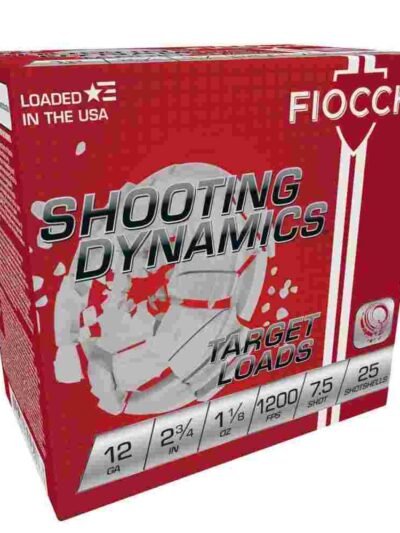 Fiocchi Shooting Dynamics Shotshells 12ga 2-3/4 in 1-1/8 oz #7.5 1200 fps 25/ct