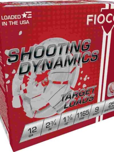 Fiocchi Exacta Light Shooting Dynamics Shotshells 12ga 2-3/4 in 1-1/8oz 1165 fps #9 25/ct