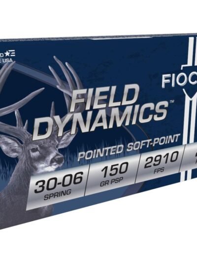 Fiocchi Field Dynamics Rifle Ammunition .30-06 Sprg 150 gr PSP 2910 fps 20/ct
