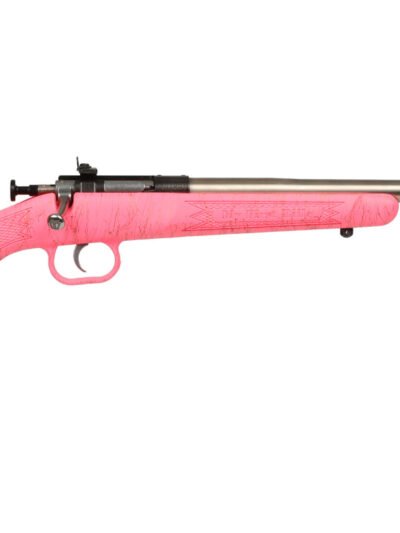 KEYSTONE SPORTING ARMS CRICKETT 22LR SS PINK/GOLD WEB