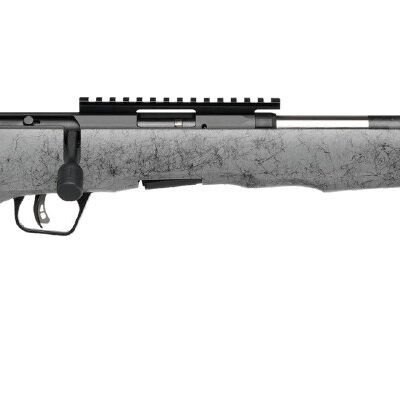 SAVAGE ARMS B17 17HMR BL/GRY 18" CARBON TB
