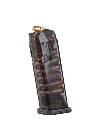 Elite Tactical Systems Carbon Smoke Handgun Magazine for Glock 19 9mm Luger 15/rd