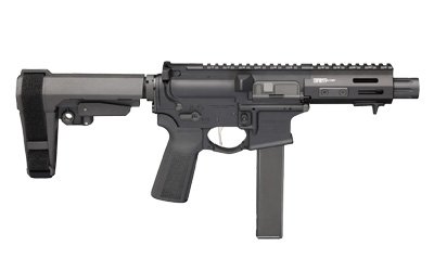 Springfield Armory Saint Victor 9mm pistol with 5.5-inch barrel, tactical AR-style pistol for home defense and range use.