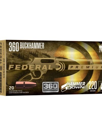 FEDERAL 360 BUCKHAMMER 220GR HAMMERDOWN 20 RD/BX 10 BX/CS