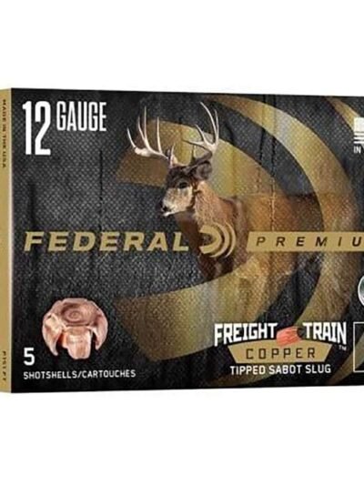 FEDERAL 12GA 2-3/4"  300GR FREIGHT TRAIN COPPER SABOT SLUG 5 RD/BX 10 BX/CS