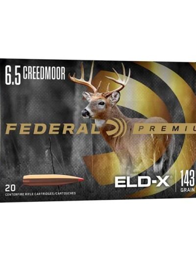 FEDERAL 6.5 CREEDMOOR 143 GR ELD-X 20 RD/BX 10 BX/CS