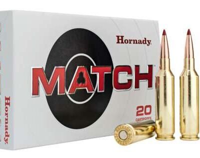 HORNADY MATCH 25 CREEDMOOR 134GR ELD MATCH 20RD BX 200RD CASE