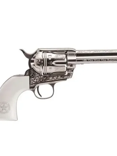 CIMARRON TEXAS RANGER FRONTIER 45LC REVOLVER NICKEL ENGRAVED