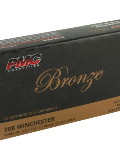 PMC BRONZE 308WIN 147GR FMJ BT 20RD 500RD CASE