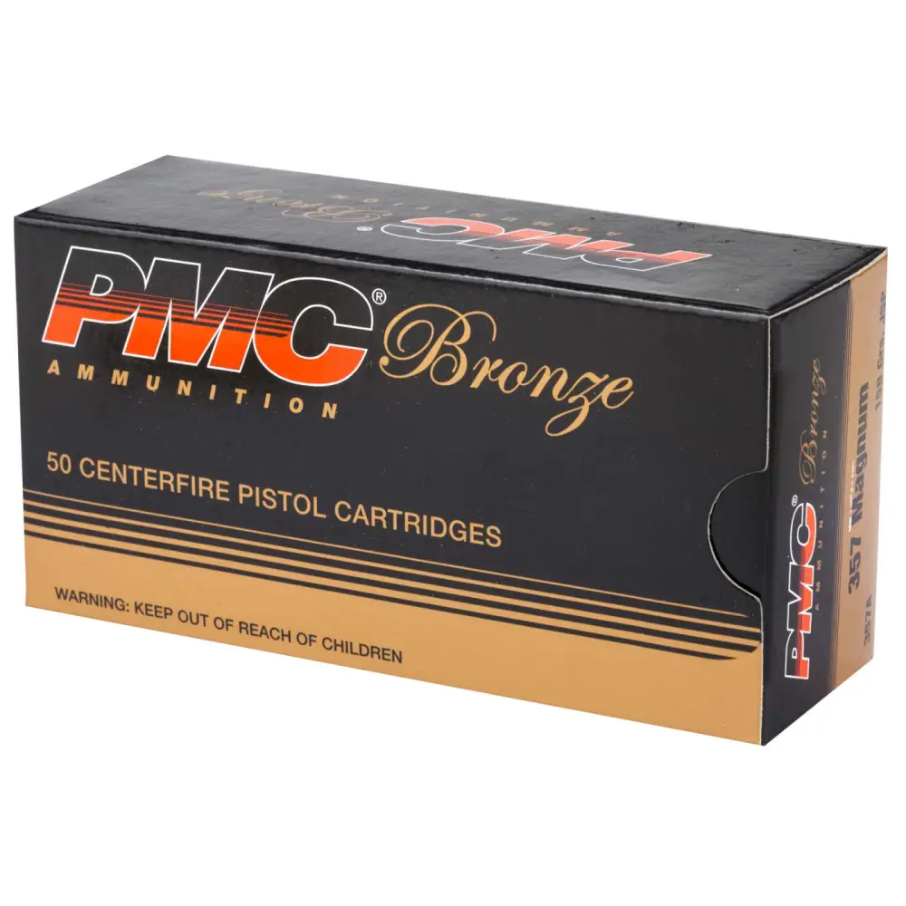 PMC BRONZE 357MAG 158GR JSP 50RD BX 1000RD CASE - Image 2