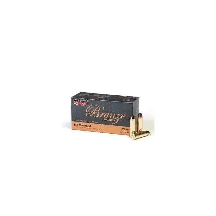 PMC BRONZE 357MAG 158GR JSP 50RD BX 1000RD CASE - Image 4