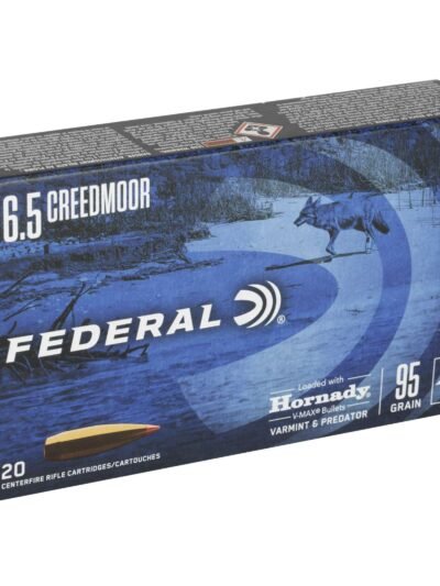 FEDERAL 6.5 CREEDMOOR 95GR HORNADY V-MAX 20 RD/BX 10 BX/CS