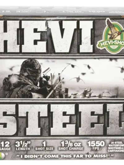 HEVI-SHOT HEVI-STEEL 12GA 3-1/2IN 1-3/8OZ #1 25 RD/BX 10 BX/CS