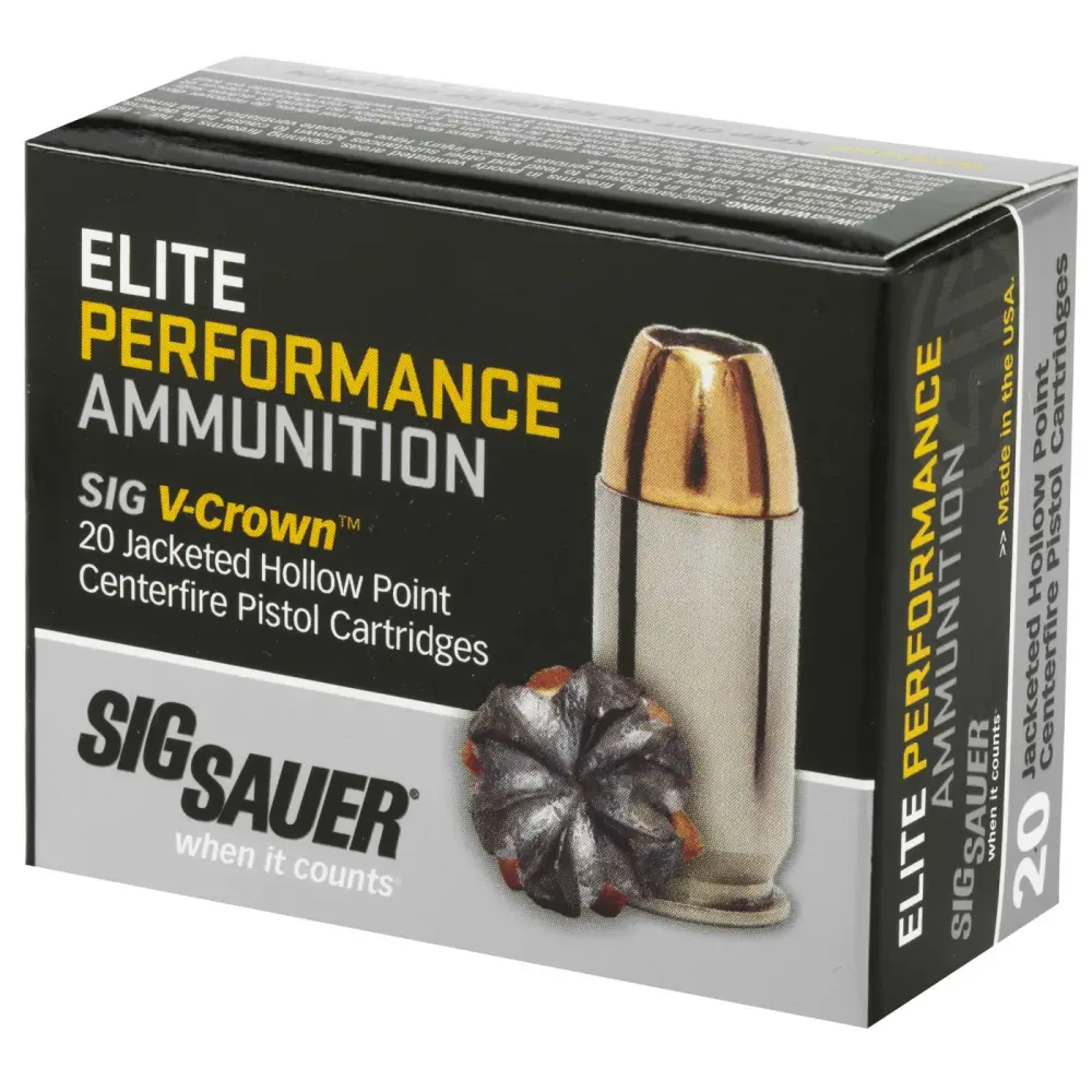 SIG SAUER V-CROWN 380ACP 90GR JHP 20RD BX 200RD CASE - Image 2