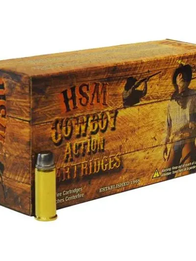 HSM AMMUNITION 357MAG 158GR HL SWC 50RD BOX 10 BOXES PER CASE