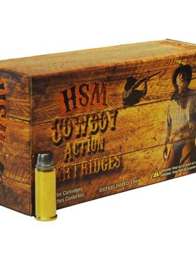 HSM AMMUNITION 45 LONG COLT 200GR HL RNFP 50RD BOX 10 BOXES PER CASE