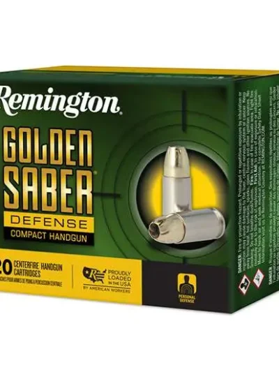 REMINGTON 38 SPL +P 125GR BJHP GOLDEN SABER DEFENSE 20 RD/BX 25 BX/CS