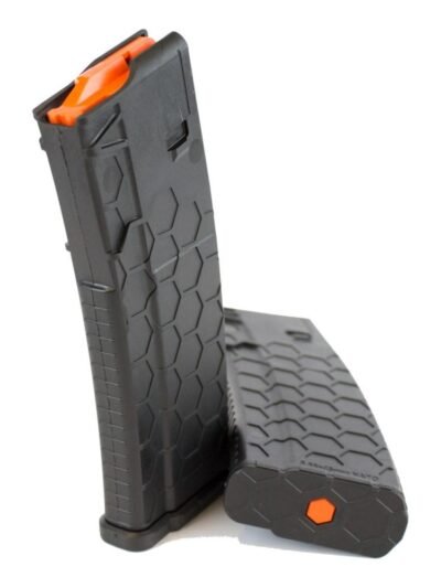 Sentry Hexmag Series 2 AR-15/M4/M16 Rifle Magazine Black with Orange Follower .223/5.56x45mm 10/rd