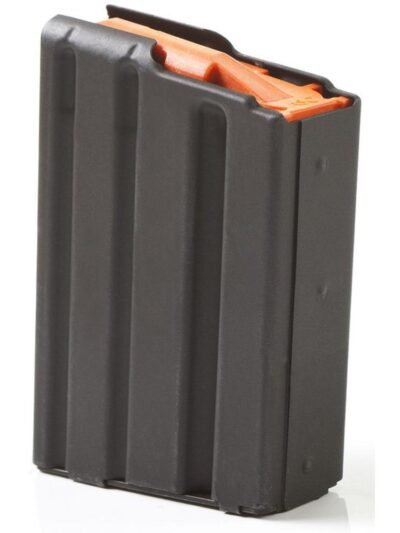 ASC AR Family Rifle Magazine Orange Follower .223 Remington Black Aluminum 10/rd