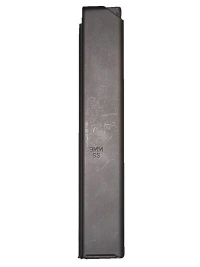 ASC AR Family Rifle Magazine Orange Follower 9mm Black Stainless Steel 32/rd