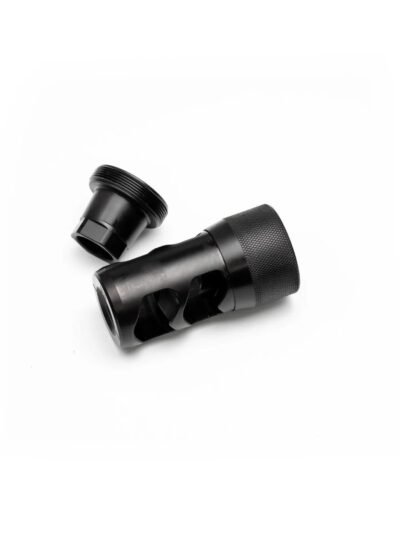 Area 419 Hellfire 2P-Self Timing Muzzle Brake w/ Adapter 6.5mm/30cal 5/8-24