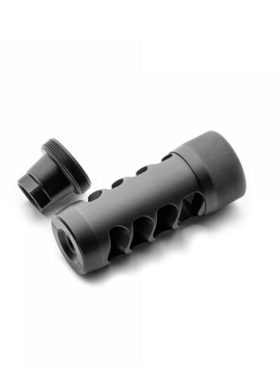 Area 419 Hellfire Match Self Timing Muzzle Brake 30cal 5/8-24 Black Nitride