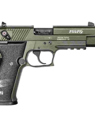 ATI GSG Firefly Handgun .22 LR 13rd Magazine(1) 4.9 Threaded Barrel OD Green Frame