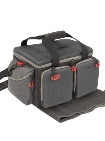 Allen Competitor Premium Molded Lockable Range Bag with Fold Up Gun Mat Grey