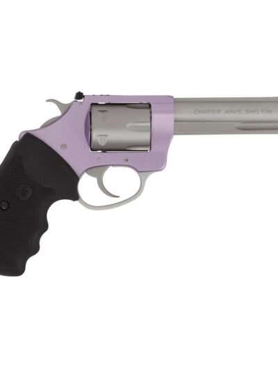 Charter Arms Target Pathfinder .22 LR 6rd Capacity 4.2" Barrel Lavender with Full Black Grip