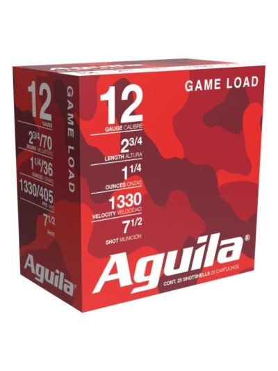 Aguila High Velocity Field Shotshells 12 ga 2-3/4" 1-1/4oz 1330 fps #7.5 25/ct