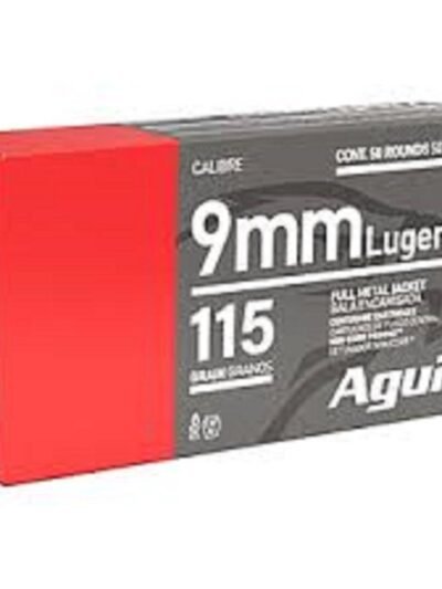 Aguila Handgun Ammunition 9mm Luger 115 gr FMJ 1150 fps 1000/ct Case