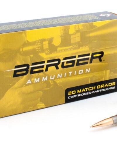 Berger Target Rifle Ammunition 6mm Creedmoor 109 gr LRHT 2940 fps 20/ct