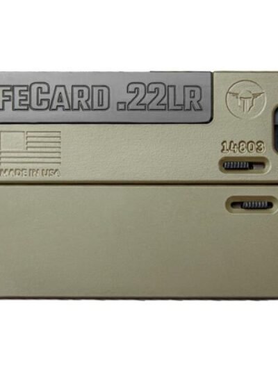 LifeCard .22 LR Single Action Pistol - Polymer Handle Noveske Bazooka Green