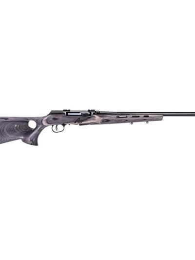 Savage Arms A17 Target Thumbhole Rifle 17 HMR 10rd Magazine 22" Barrel Grey Wood AccuTrigger