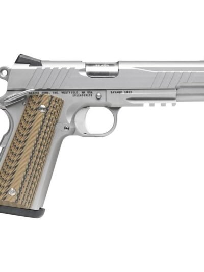 Savage 1911 Gov't Style Handgun .45 Auto 8rd Magazines (2) 5" Barrel Stainless Steel with Rail