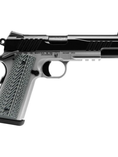 Savage 1911 Gov't Style Handgun 9mm Luger 10rd Magazines (2) 5" Barrel Black and Stainless with Rail