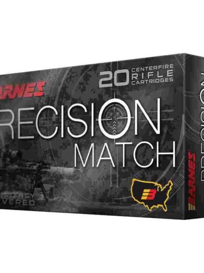 Barnes Precision Match Rifle Ammunition 6.5 Creedmoor 140 gr OTM 2700 fps 20/ct