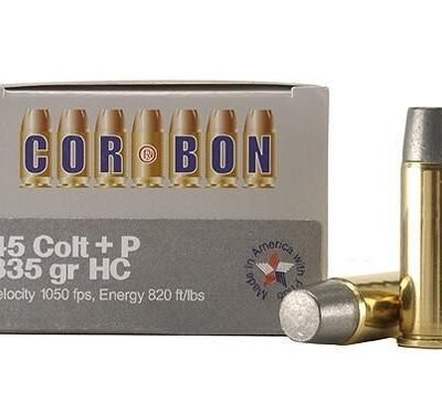 COR-BON Handgun Ammunition .45 Colt 335 gr HC 1050 fps 20/box