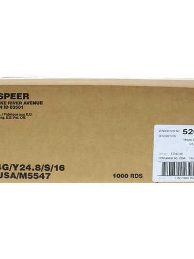 CCI Blazer Brass Handgun Ammunition 9mm Luger 124 gr. FMJ 1090 fps 1000/ct (20-50/ct)