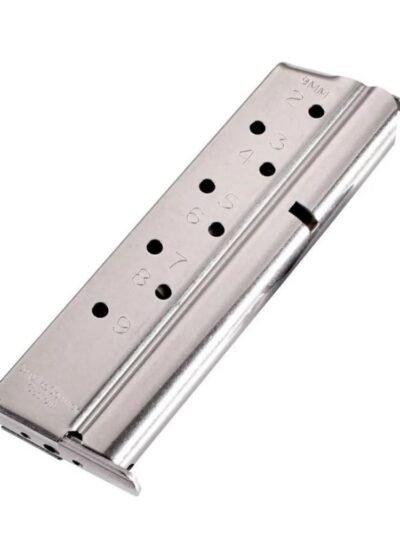 Chip McCormick Custom Match Grade Full Size 1911 Handgun Magazine Stainless Steel 9mm Luger 9/rd