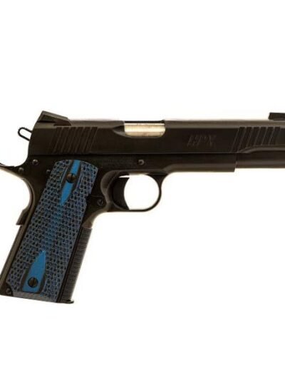 Standard Manufacturing 1911 HPX Handgun .45 ACP 8rd Magazine 5" Barrel Blue Grips