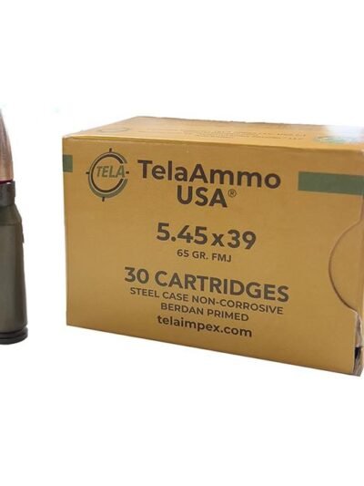 Wolf TelaAmmo Rifle Ammunition 5.45x39 65gr FMJ 2959 fps 30/ct